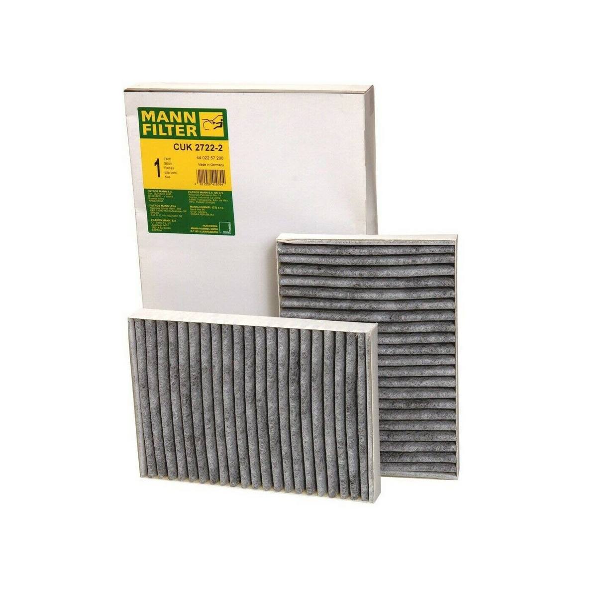 Mercedes Cabin Air Filter Set (Activated Charcoal) 2218300718 - MANN-FILTER CUK27222